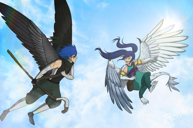 Fairy Tail Big Bang Piece: Wing AU